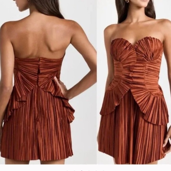 Cult Gaia Charlique brown mini dress - Picture 2 of 6